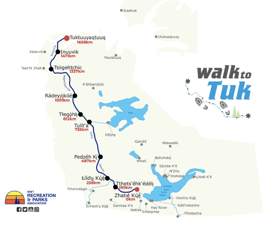 Walk to Tuk map
